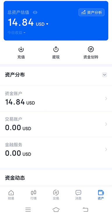 行情监测界面